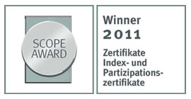 Beste Emittentin bei Index- und Partizipationszertifikaten 12.2011