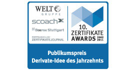 Publikums-Preis: Derivate-Idee des Jahrzehnts: Index-Zertifikate