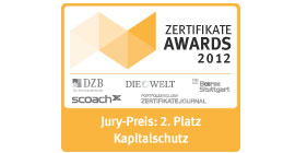 2. Platz Bester Emittent: Kapitalschutz-Zertifikate