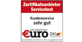 EURO am Sonntag Servicetest – Kundenservice: sehr gut